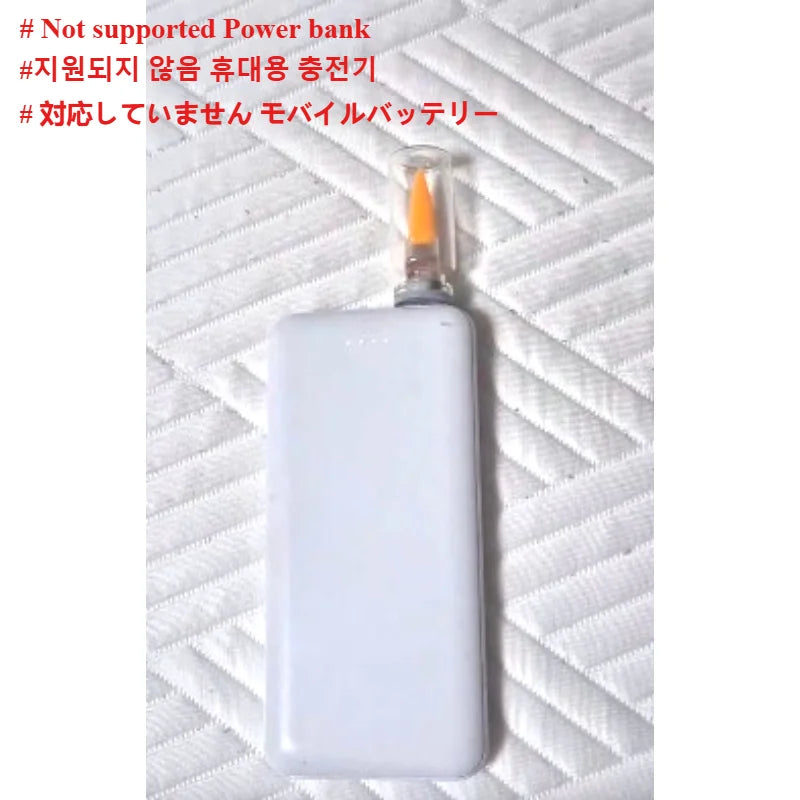 USB Flame Flickering LED Frosted Clear Glass Candle Night Light Simulated Flame for Car Home Room Laptop PC Festival Decoration