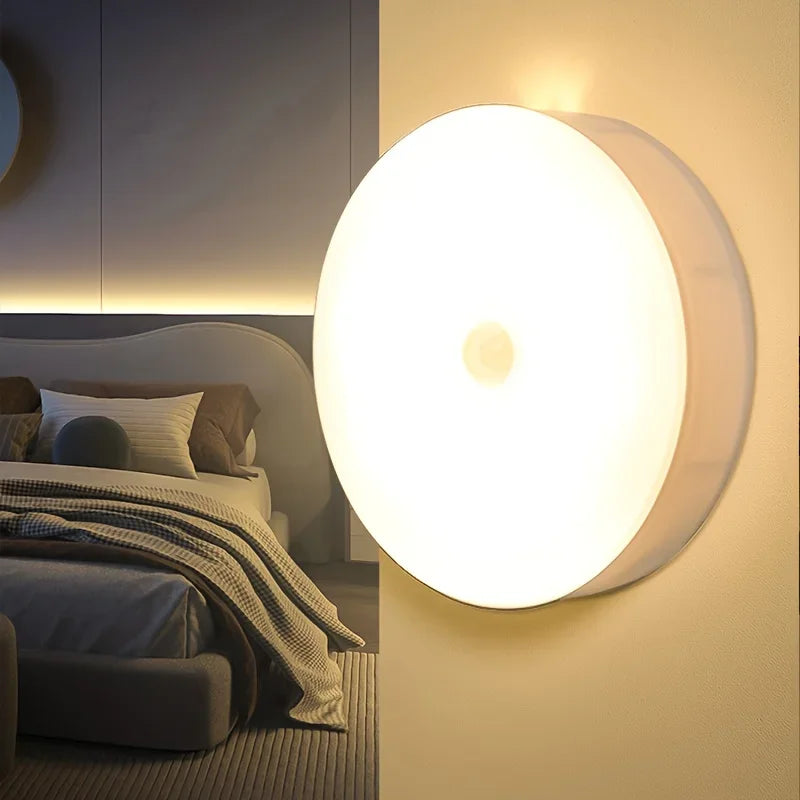 LED Night Light Smart Human Body Sensor with Digital Sensor Head Magnetic Suction Wireless-Use Eye Protect Night Lighting Lamp