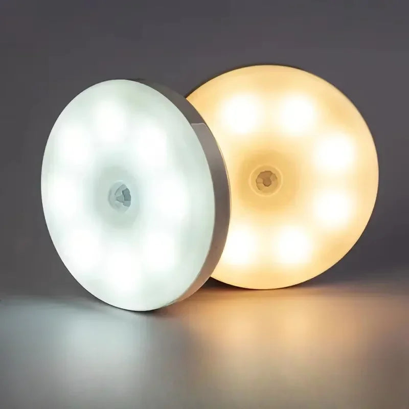LED Night Light Smart Human Body Sensor with Digital Sensor Head Magnetic Suction Wireless-Use Eye Protect Night Lighting Lamp