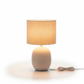 Nordic Glow Ceramic Lamp with warm amber light